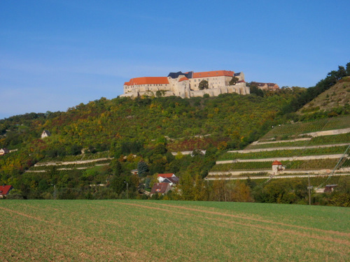 Fortress or monastery above the town of Ni&szlig;mitz.